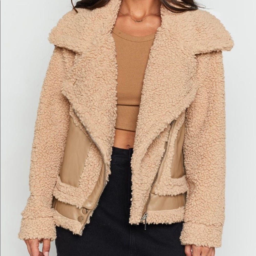 Beginning Boutique Karla Jacket Nude 🧥